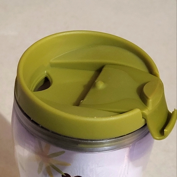 Starbucks Coffee 2008 Tumbler Metallic Foil Flowers Butterfly 12oz Travel Cup - Picture 4 of 8